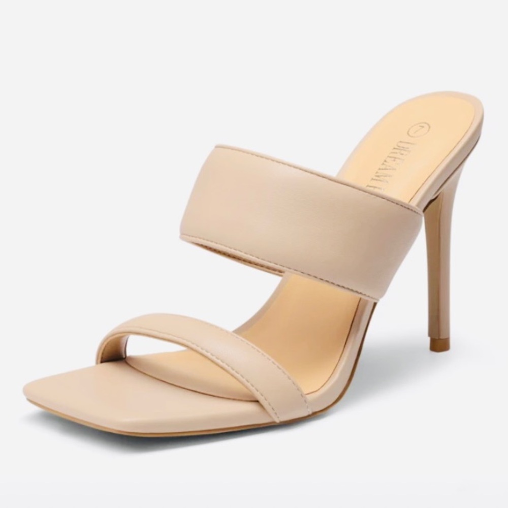 Nude Cushioned strapped heels - Picture 2 of 7